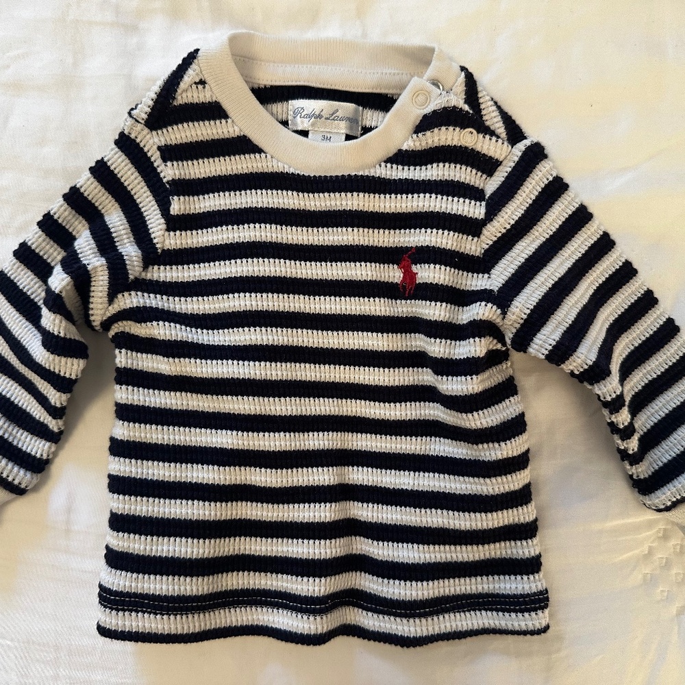 Ralph Lauren Baby Boy - Waffle Knit Top - 3 months